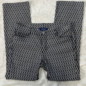 Doncaster Collection vintage size 10 jean denim dress geometric chainlink design